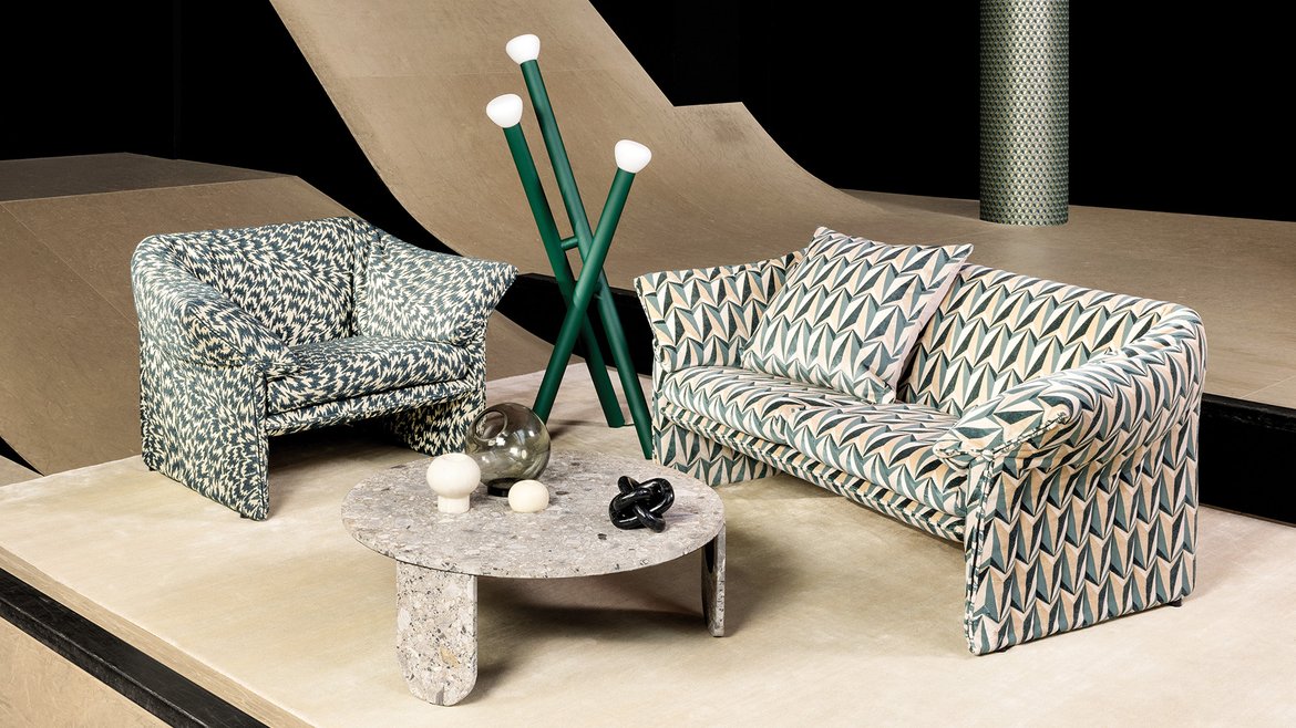 Orient Occident, Kirkby Design, Eley Kishimoto-verhoilukangas