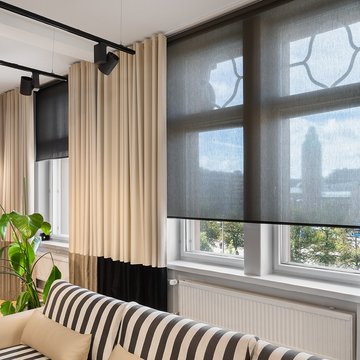 Auringonvalon hallintaa rullaverhojen avulla