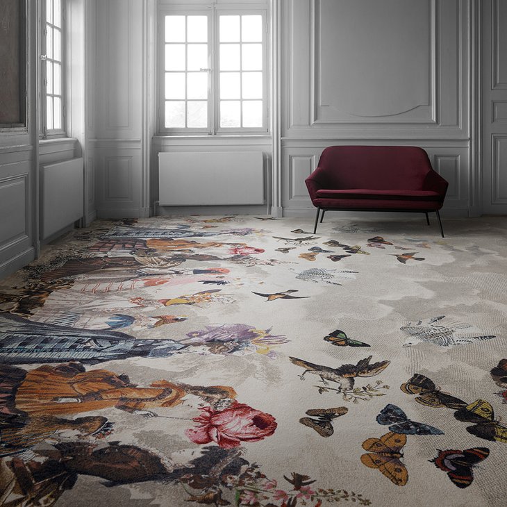 Kokolattiamatto Ege Highline 1100 Wool WT Designer collection 400 cm
