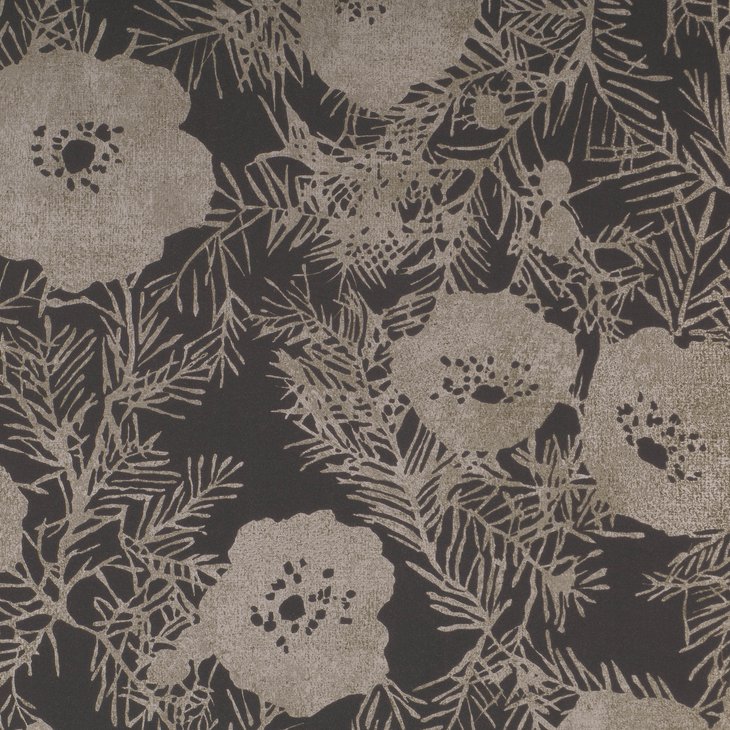 RF W402/05 LOMASI CHARCOAL WALLCOVERING