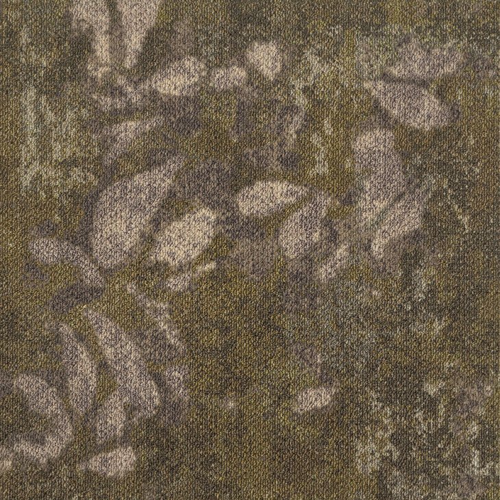 Mattolaatta MILLIKEN DOWN TO EARTH GROUNDED LEAF SCATTER TB LFS94-28-254-251L 50X50CM