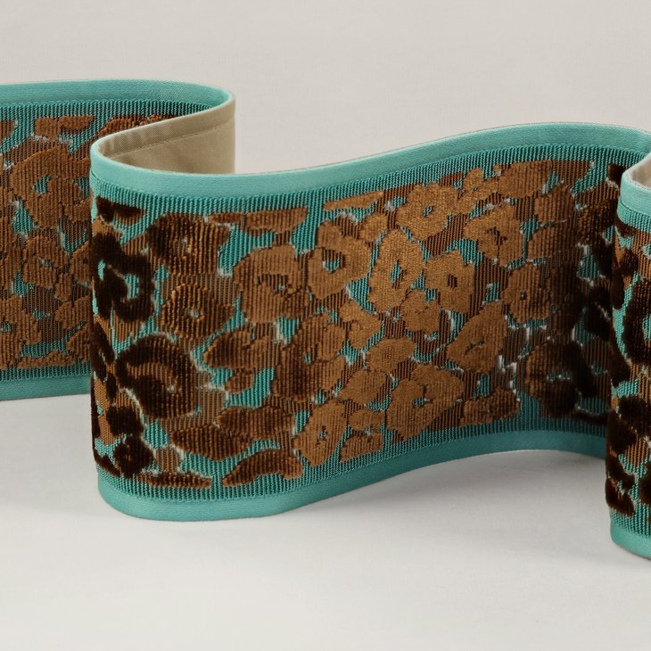 ROMO LEOPARD VELVET BRAID T115