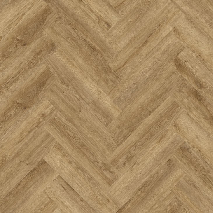 Vinyylilattia LOCFLOOR FRAME HERRINGBONE VFHBU 40378 KENTUCKY OAK HONEY BROWN