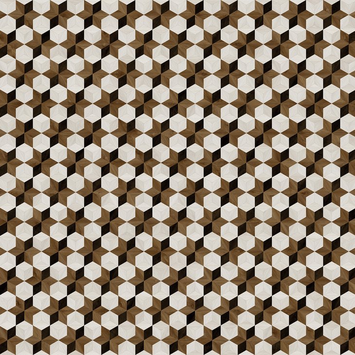 Vinyylilattia MODULEO MOODS DIAMOND FLORAL 632