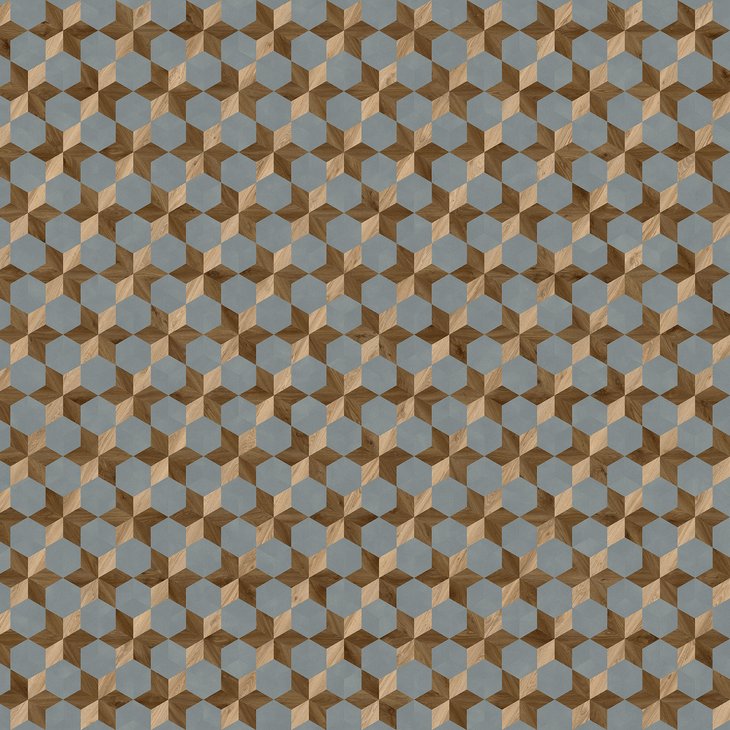 Vinyylilattia MODULEO MOODS DIAMOND FLORAL 633